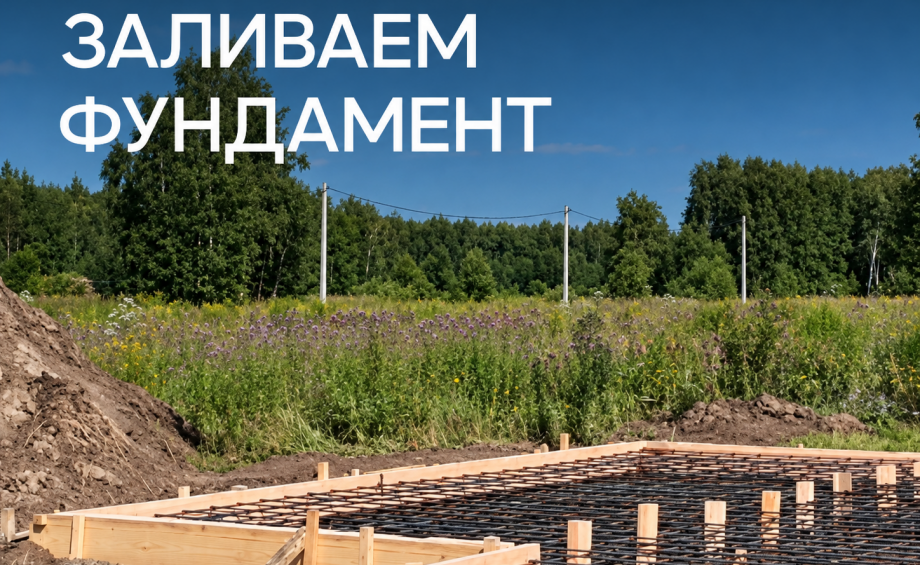 Заливаем фундамент проекта «Фридом» 115 м² в коттеджном посёлке Смарт